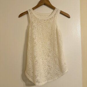 Catherine Malandrino White Lace Blouse